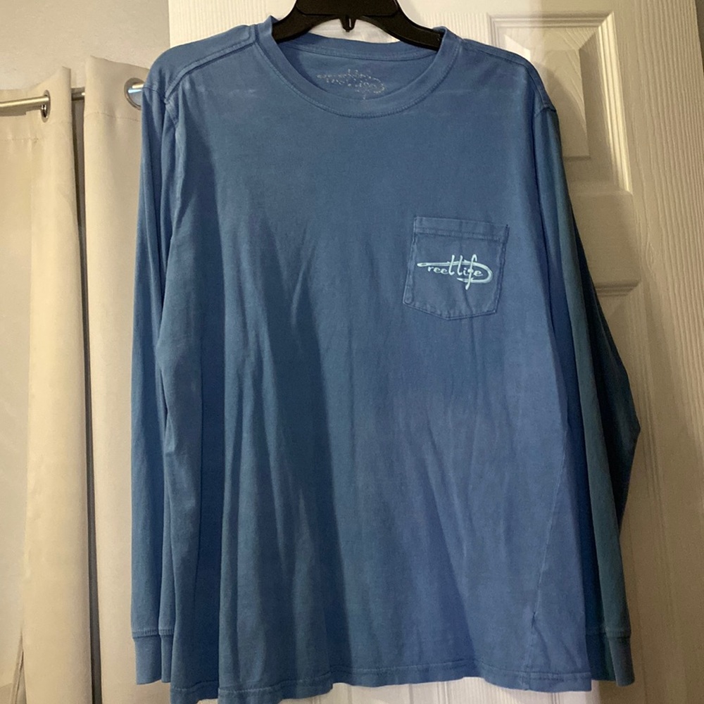 Blue Reel Life Long Sleeve Tee (Men’s or Unisex)